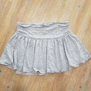 Gray cotton skirt